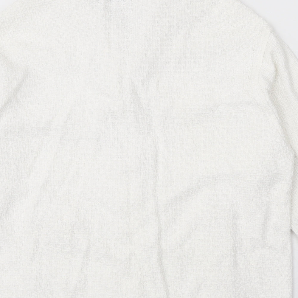 Zara Womens White Jacket Size XS Button