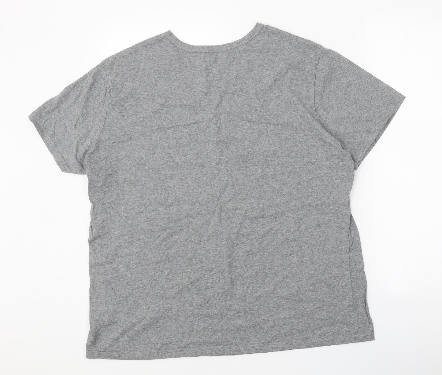 SheIn Womens Grey 100% Cotton Basic T-Shirt Size XL Round Neck - Mama Bear