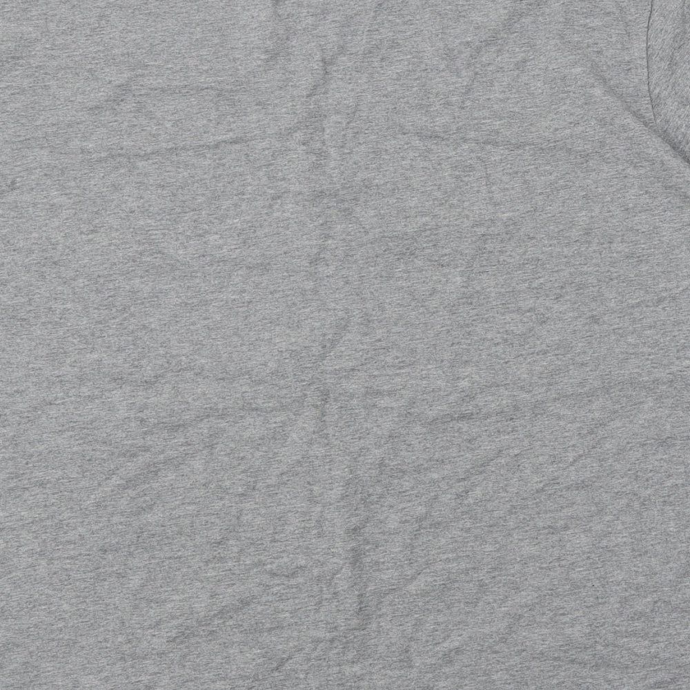 SheIn Womens Grey 100% Cotton Basic T-Shirt Size XL Round Neck - Mama Bear
