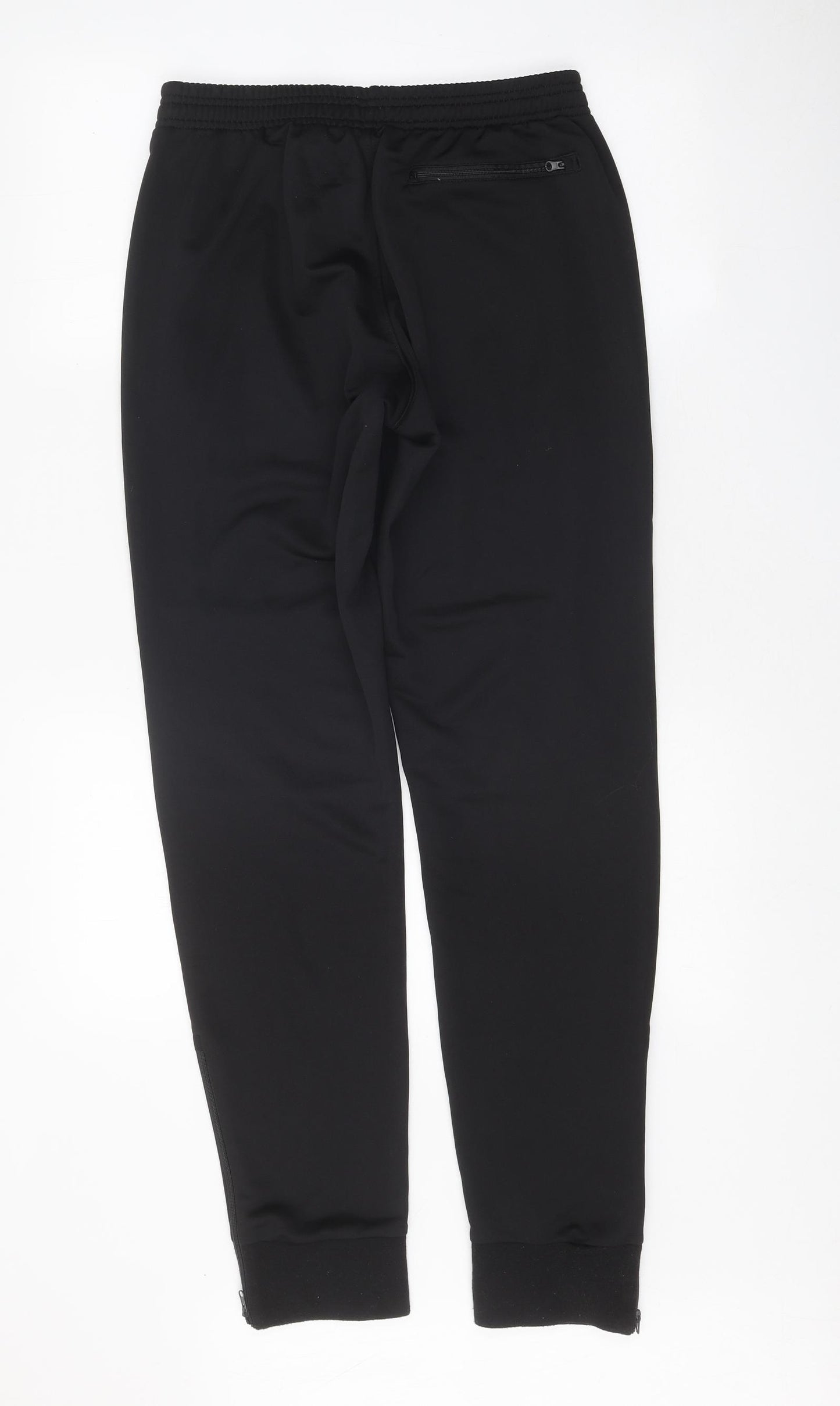 Macron Mens Black Polyester Jogger Trousers Size M Regular Pullover
