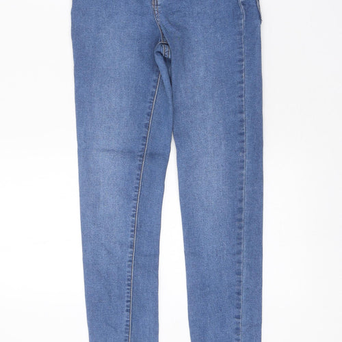 Denim & Co. Womens Blue Polyester Skinny Jeans Size 8 Regular Zip