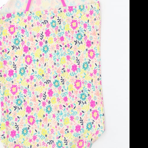 TU Girls Multicoloured Floral Polyamide Bodysuit One-Piece Size 14 Years Pullover - Swimsuit