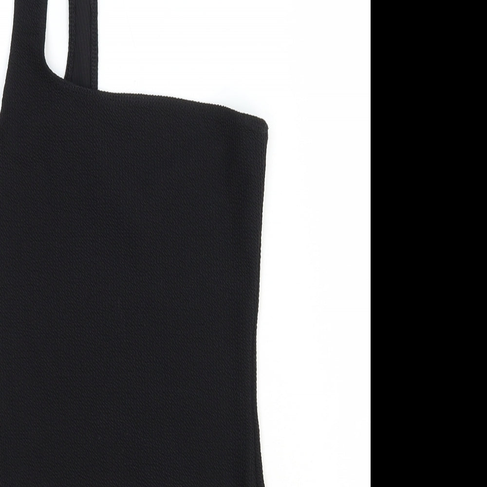 ASOS Womens Black Polyester Bodysuit One-Piece One Size Pullover