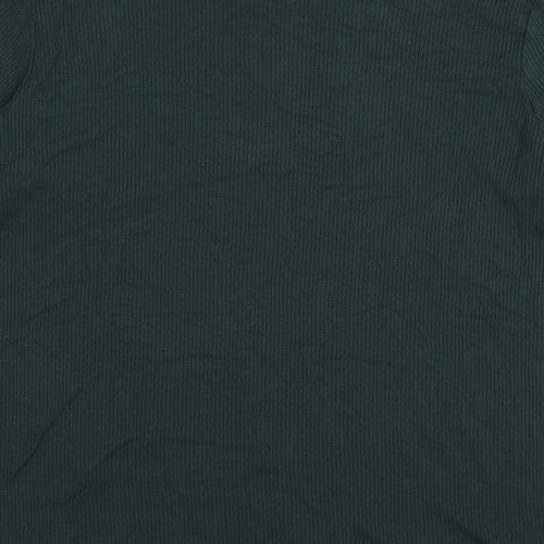 Preworn Womens Green Mock Neck Viscose Pullover Jumper Size XL