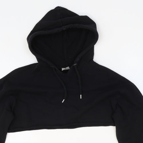 ASOS Womens Black Polyester Pullover Sweatshirt Size 6 Pullover - Cropped