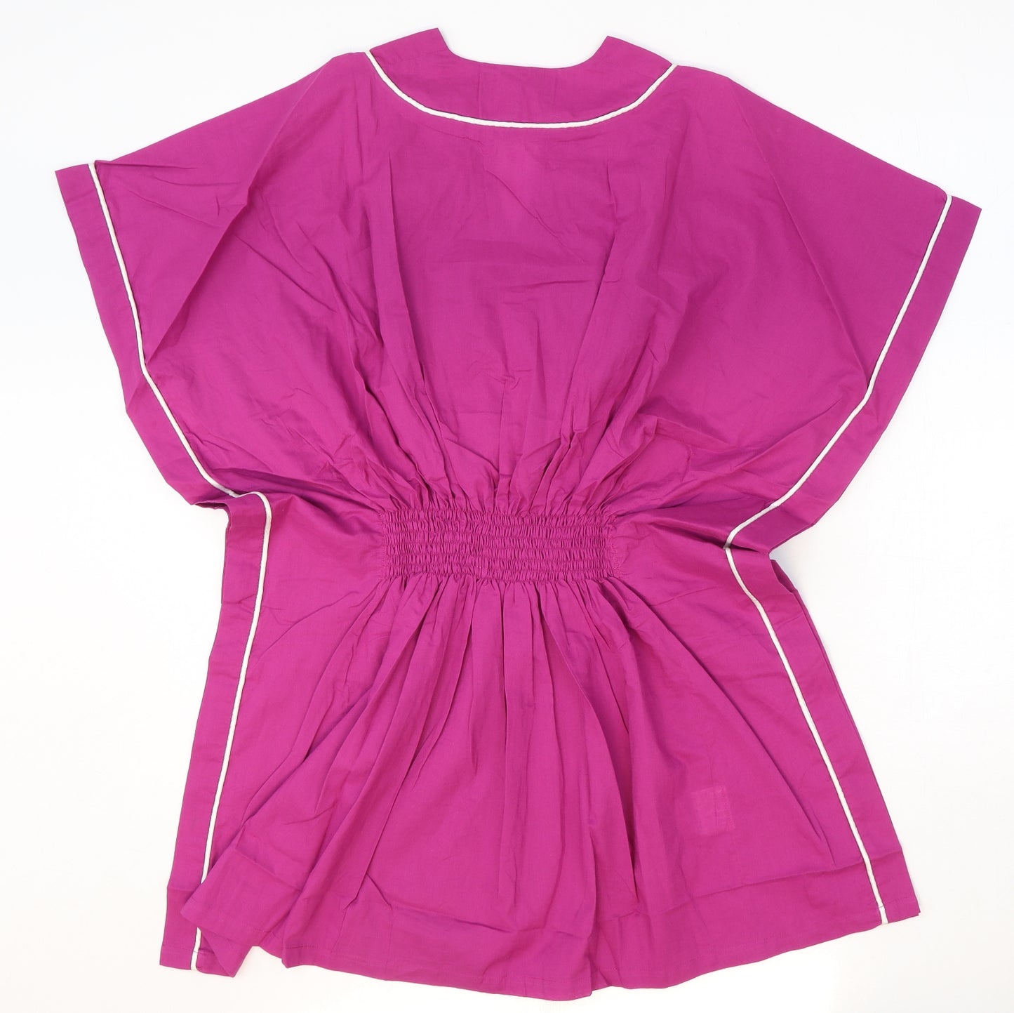 Spirit Womens Pink 100% Cotton Fit & Flare Size XL V-Neck Pullover