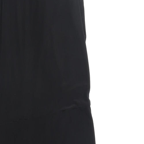 Boohoo Womens Black Polyester Bodycon Size S Round Neck Pullover