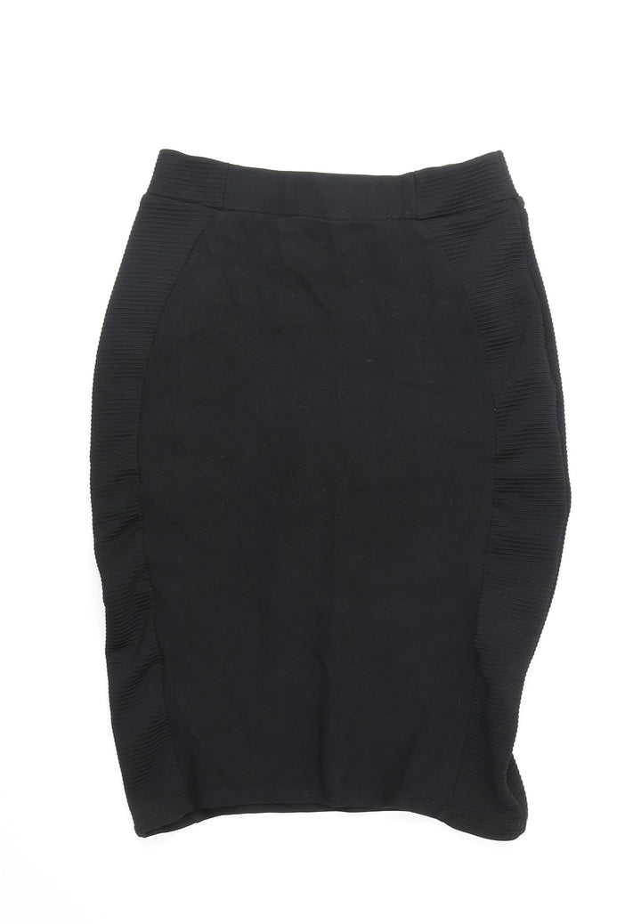 Zara Womens Black Polyester Tulip Skirt Size XS