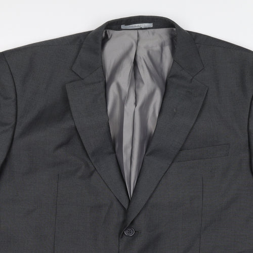 Jack Reid Mens Grey Wool Jacket Blazer Size 44