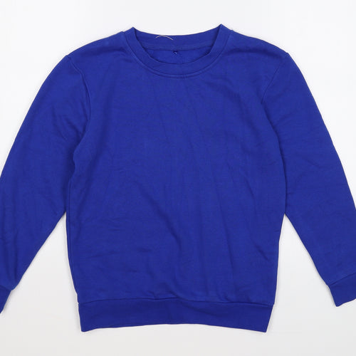 George Girls Blue Polyester Pullover Sweatshirt Size 8-9 Years Pullover