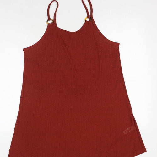 Primark Womens Orange Polyester Tank Dress Size XL Round Neck Pullover