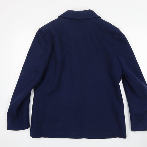 Graham Gardner Mens Blue Polyester Jacket Blazer Size 40