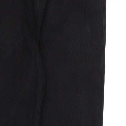 London Denim Womens Black Cotton Skinny Jeans Size 32 in L32 in Regular Zip