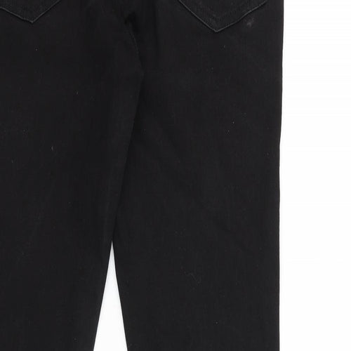 London Denim Womens Black Cotton Skinny Jeans Size 32 in L32 in Regular Zip