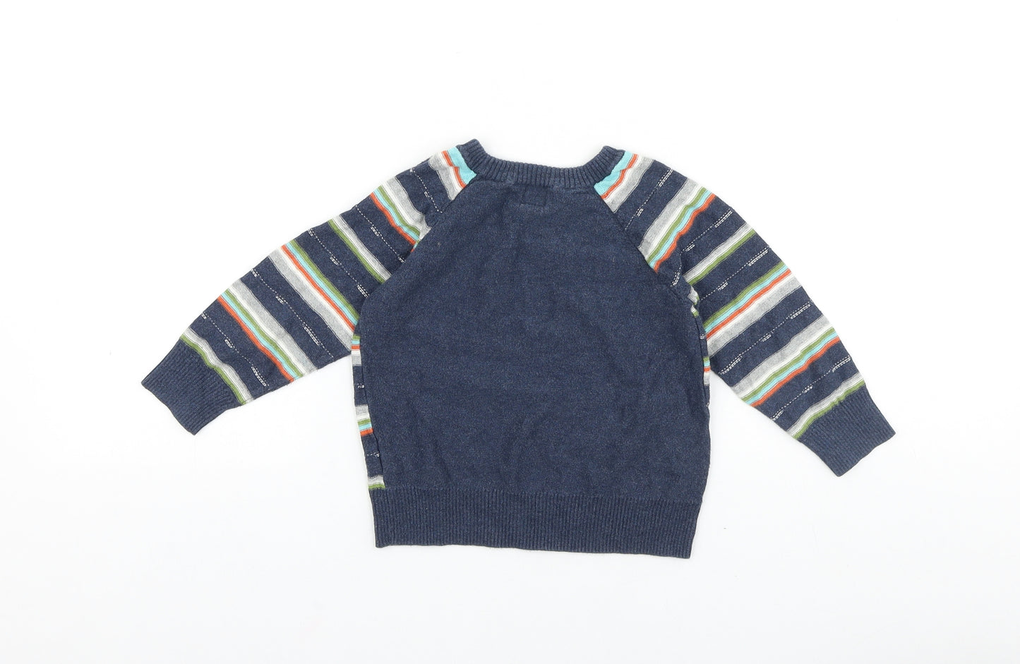 Gap Baby Blue Striped 100% Cotton Pullover Jumper Size 24 Months Pullover