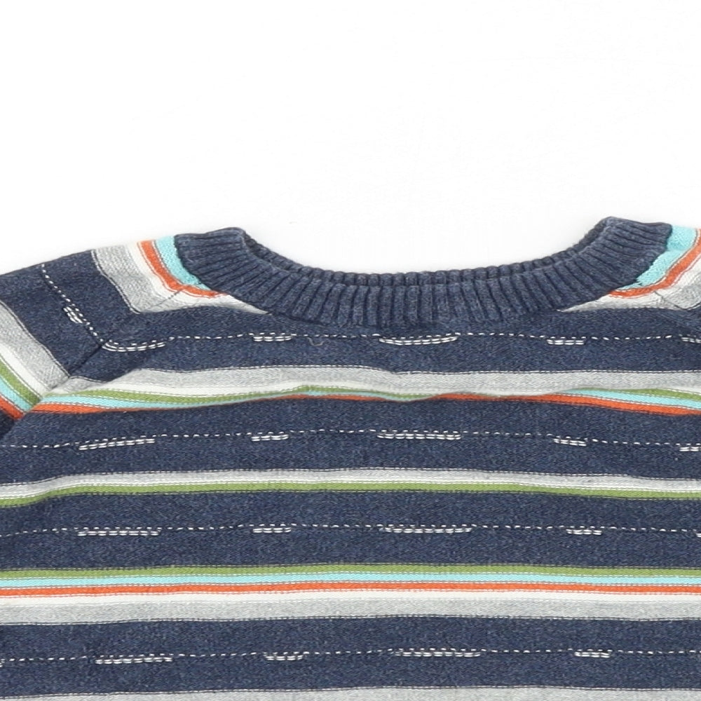 Gap Baby Blue Striped 100% Cotton Pullover Jumper Size 24 Months Pullover