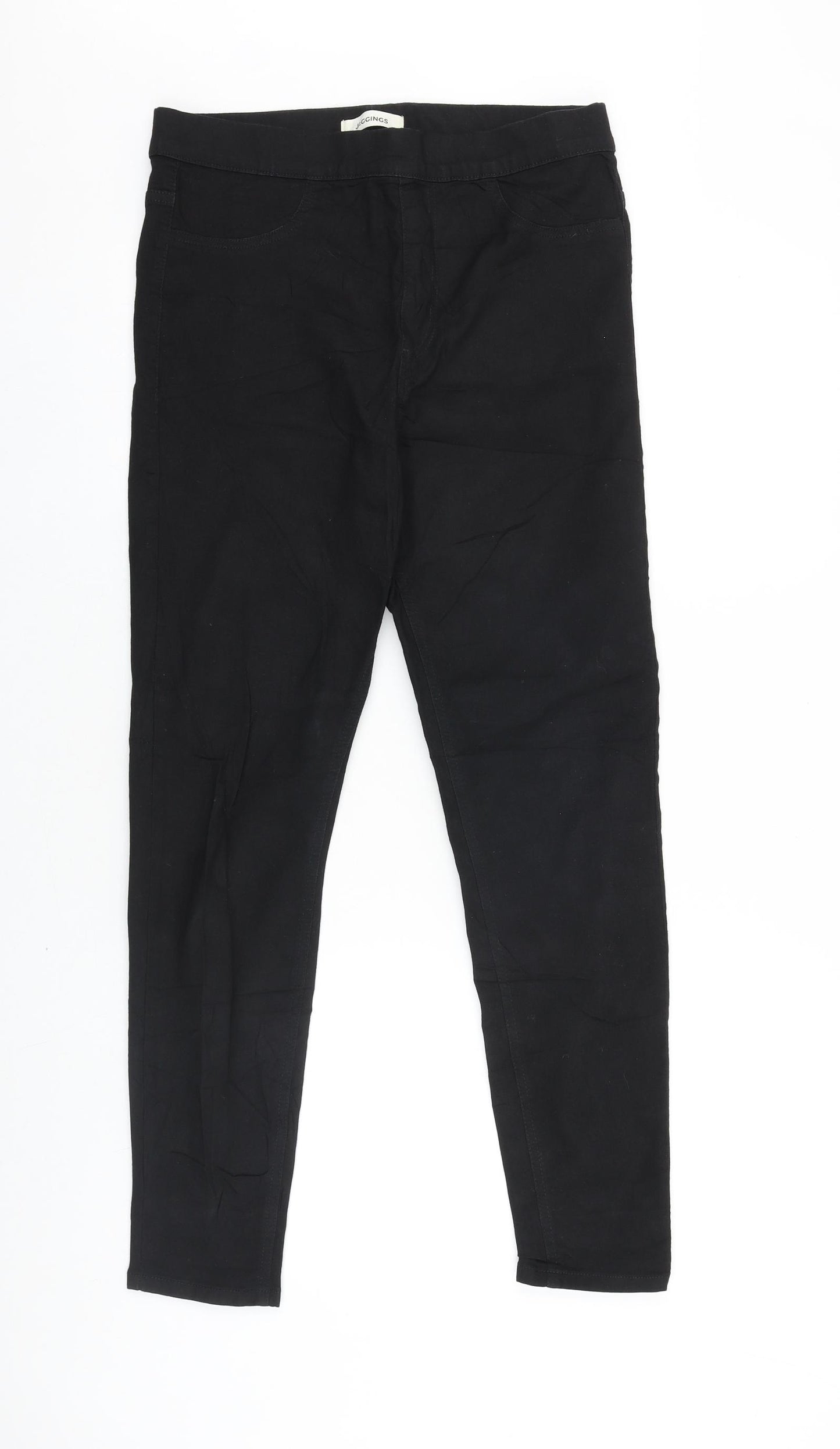 Marks and Spencer Womens Black Cotton Jegging Jeans Size 12 L28 in Regular