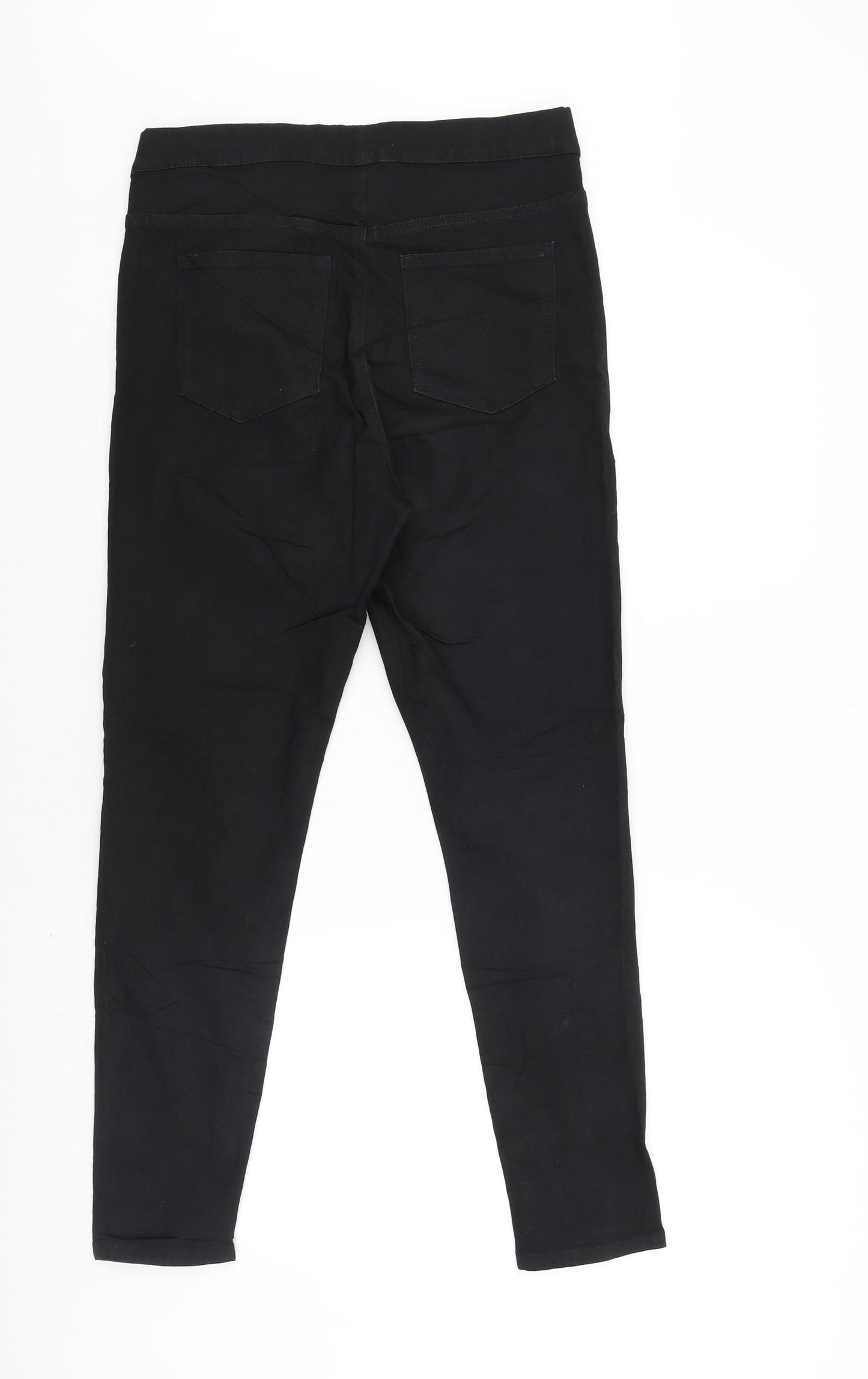 Marks and Spencer Womens Black Cotton Jegging Jeans Size 12 L28 in Regular