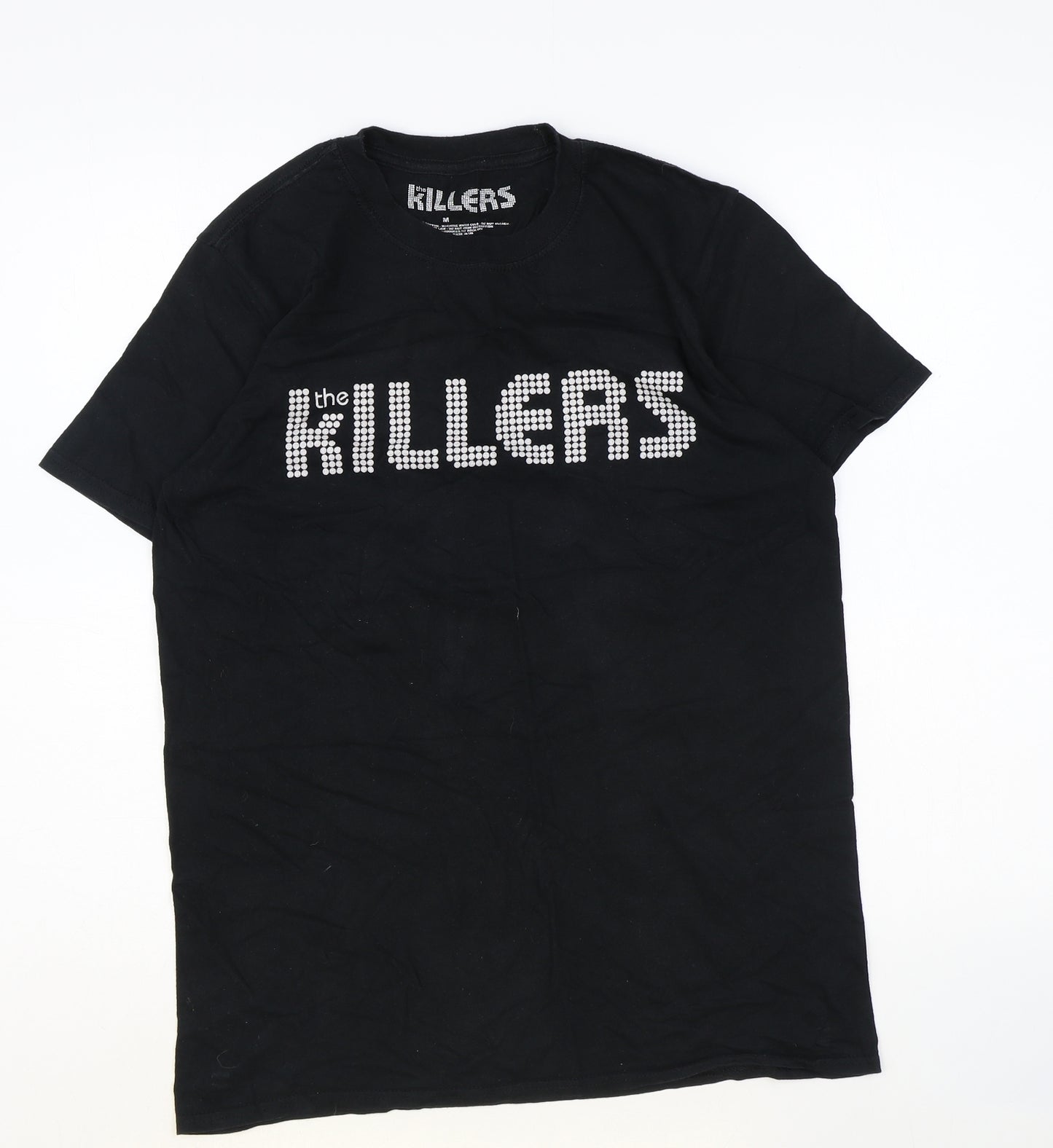 The Killers Womens Black 100% Cotton Basic T-Shirt Size M Round Neck - The Killers
