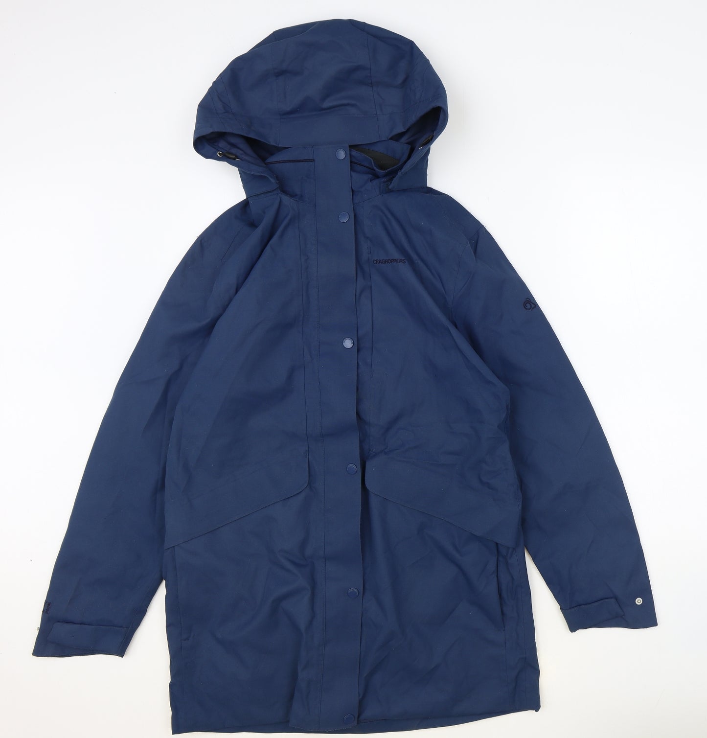 Craghoppers Womens Blue Rain Coat Coat Size 10 Zip