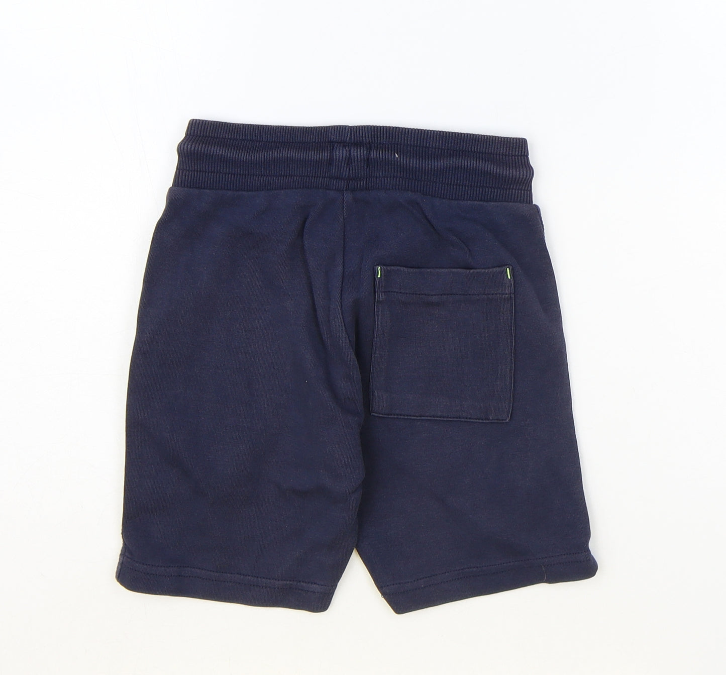 F&F Boys Blue Cotton Sweat Shorts Size 4-5 Years Regular Tie