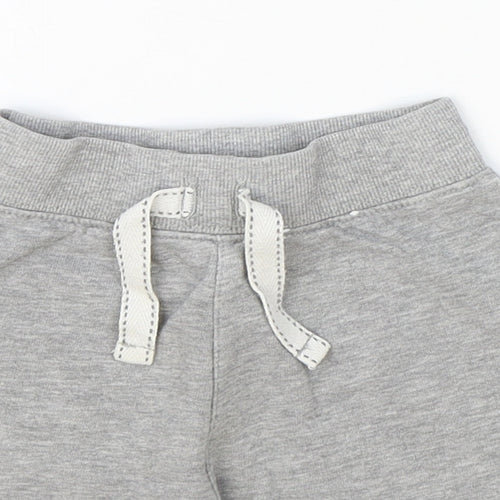 George Boys Grey Cotton Sweat Shorts Size 2-3 Years Regular Tie
