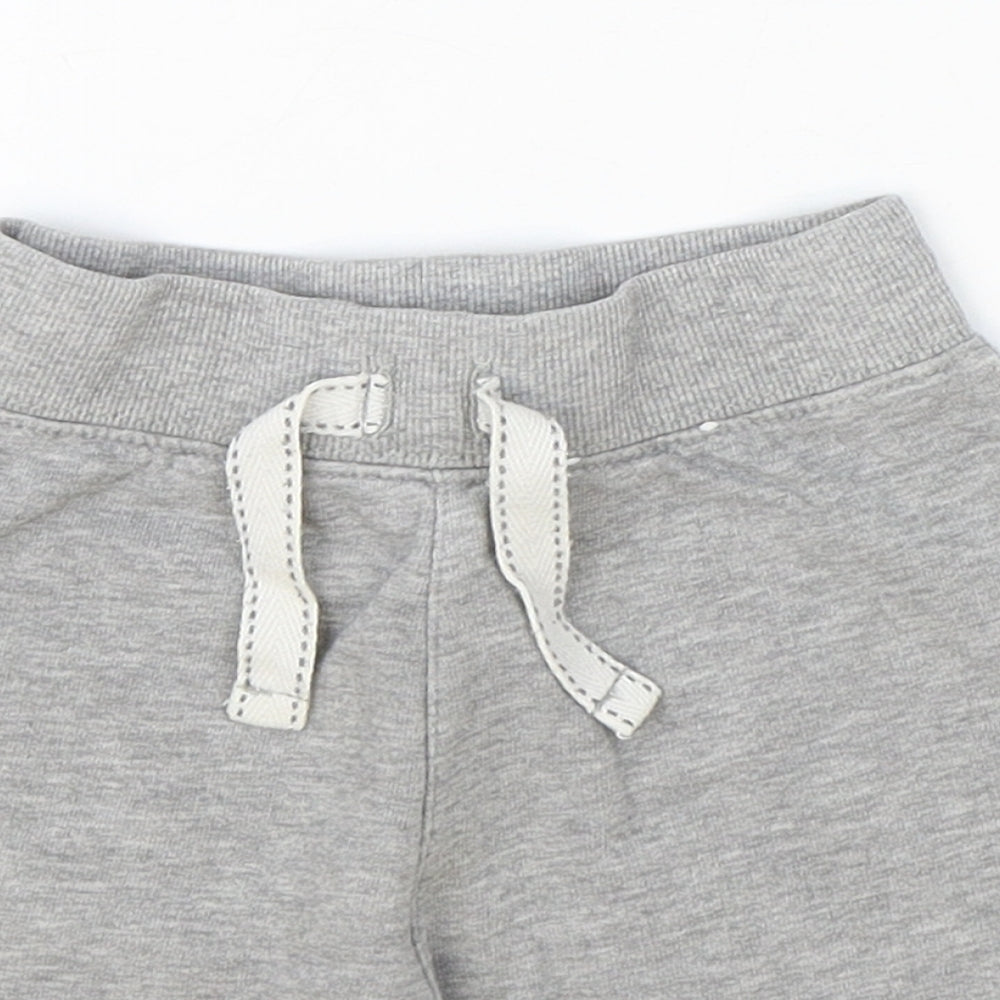 George Boys Grey Cotton Sweat Shorts Size 2-3 Years Regular Tie
