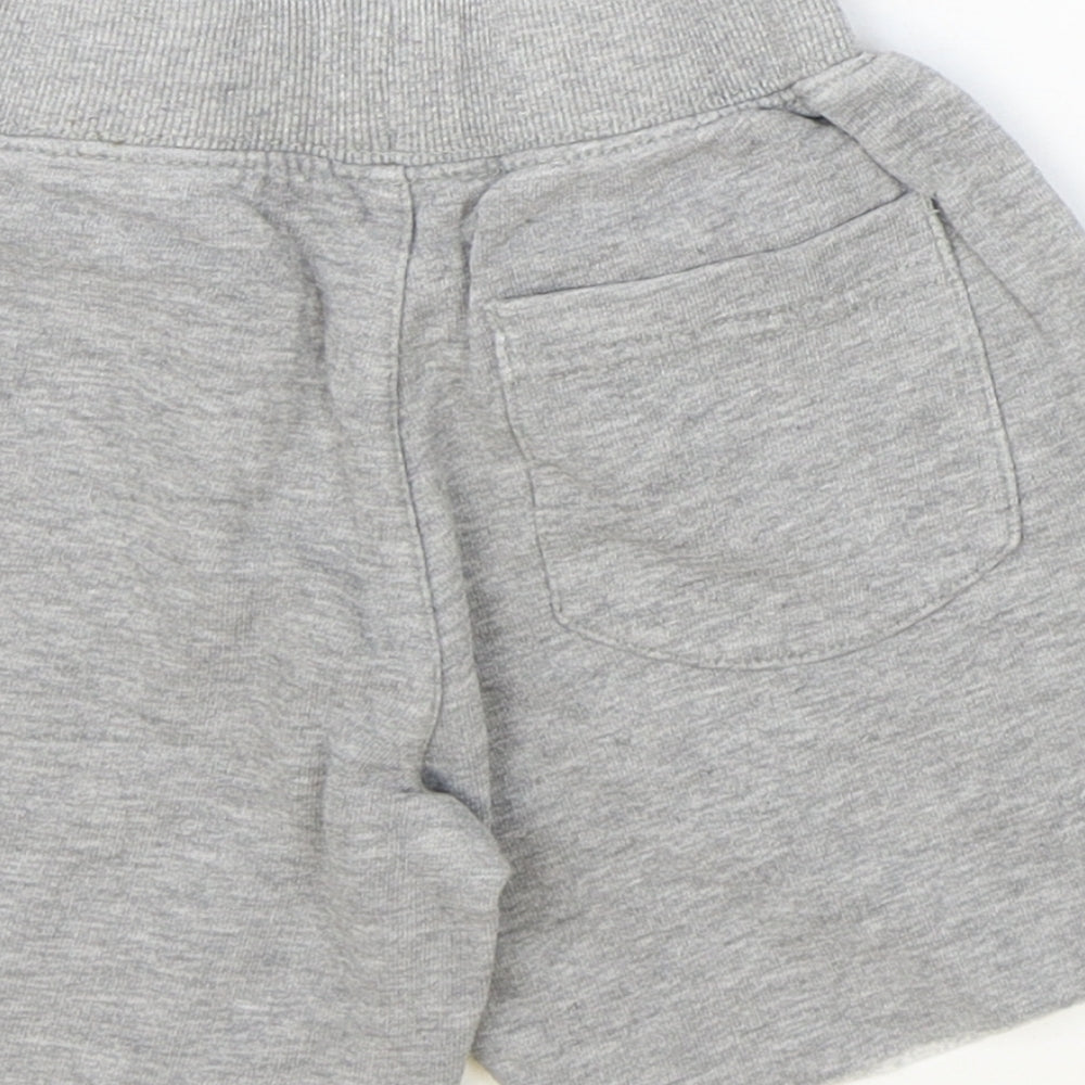 George Boys Grey Cotton Sweat Shorts Size 2-3 Years Regular Tie