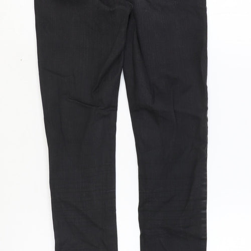 Topshop Womens Black Cotton Skinny Jeans Size 26 in Regular Zip
