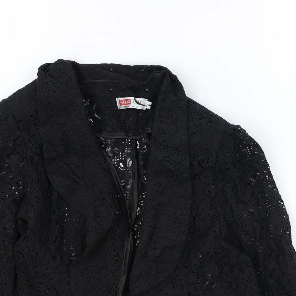 Megcie Womens Black Jacket Size S