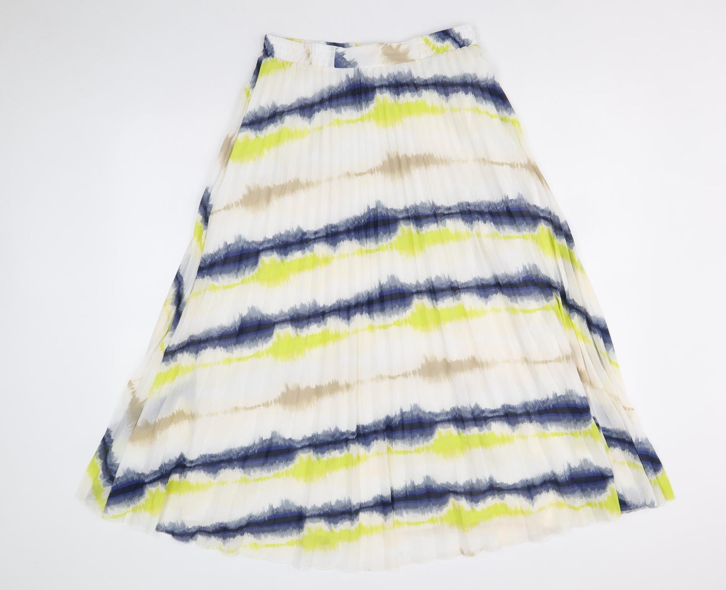 Marks and Spencer Womens Multicoloured Geometric Polyester Swing Skirt Size 10