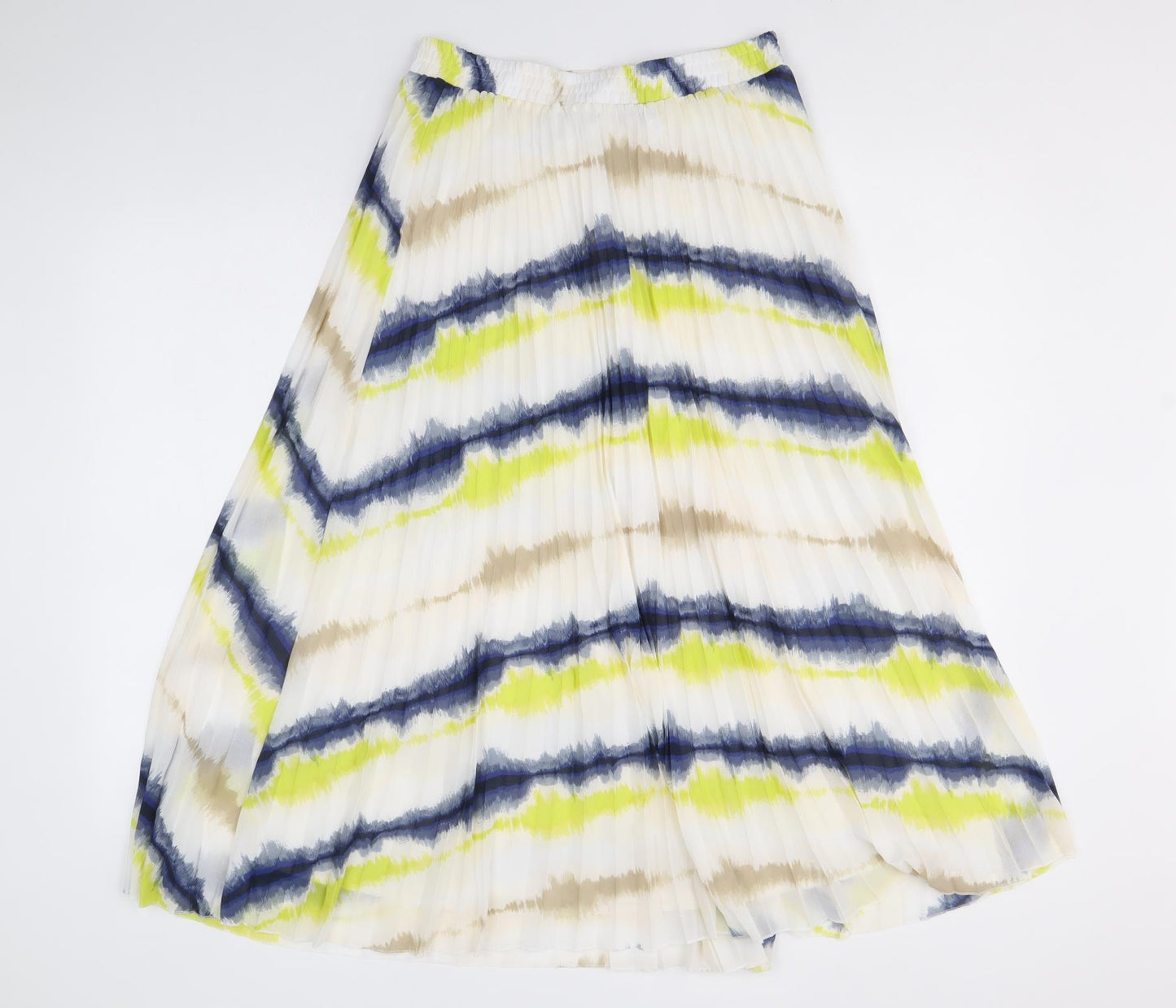 Marks and Spencer Womens Multicoloured Geometric Polyester Swing Skirt Size 10