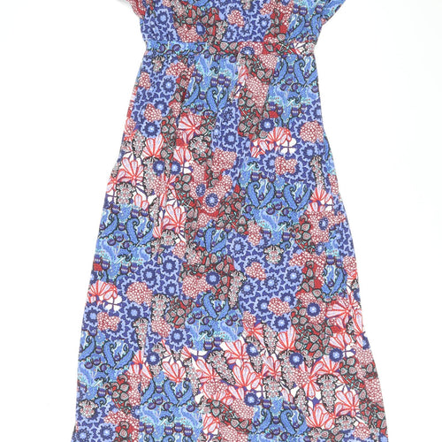 South Womens Multicoloured Paisley Polyester Maxi Size 8 Boat Neck Pullover
