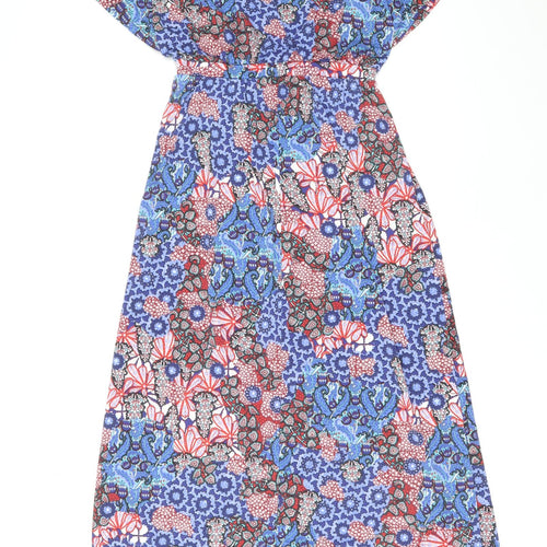 South Womens Multicoloured Paisley Polyester Maxi Size 8 Boat Neck Pullover