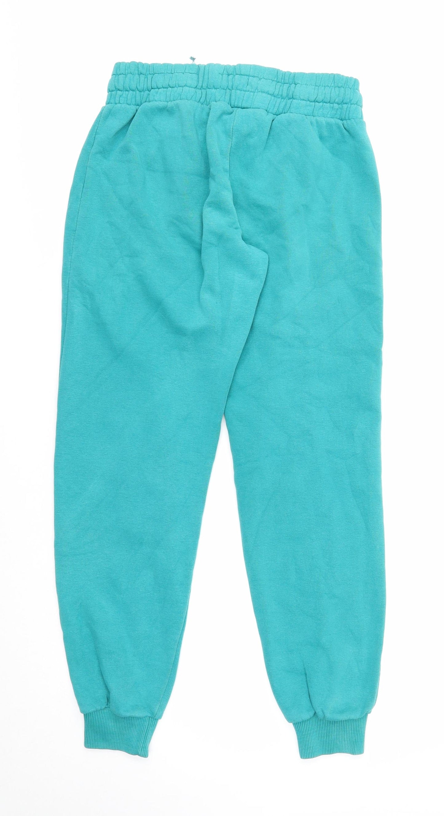 SoulCal&Co Womens Green Cotton Jogger Trousers Size 10 Regular Drawstring