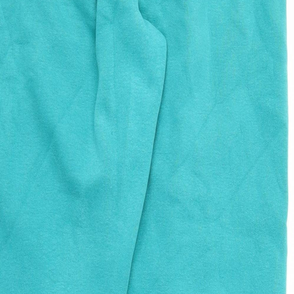 SoulCal&Co Womens Green Cotton Jogger Trousers Size 10 Regular Drawstring