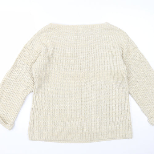Atmosphere Womens Beige Roll Neck Acrylic Pullover Jumper Size 8