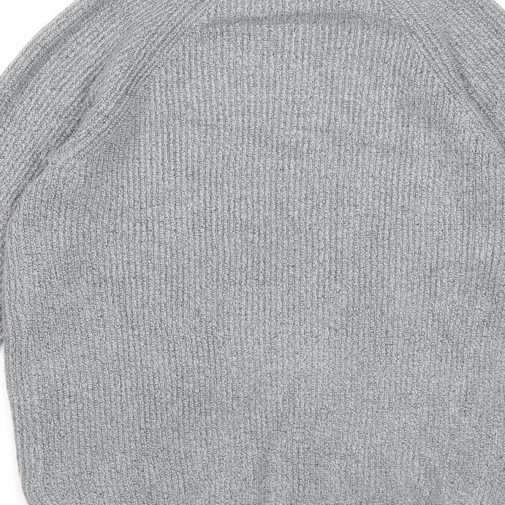 Marks and Spencer Mens Grey Round Neck Polyamide Pullover Jumper Size M