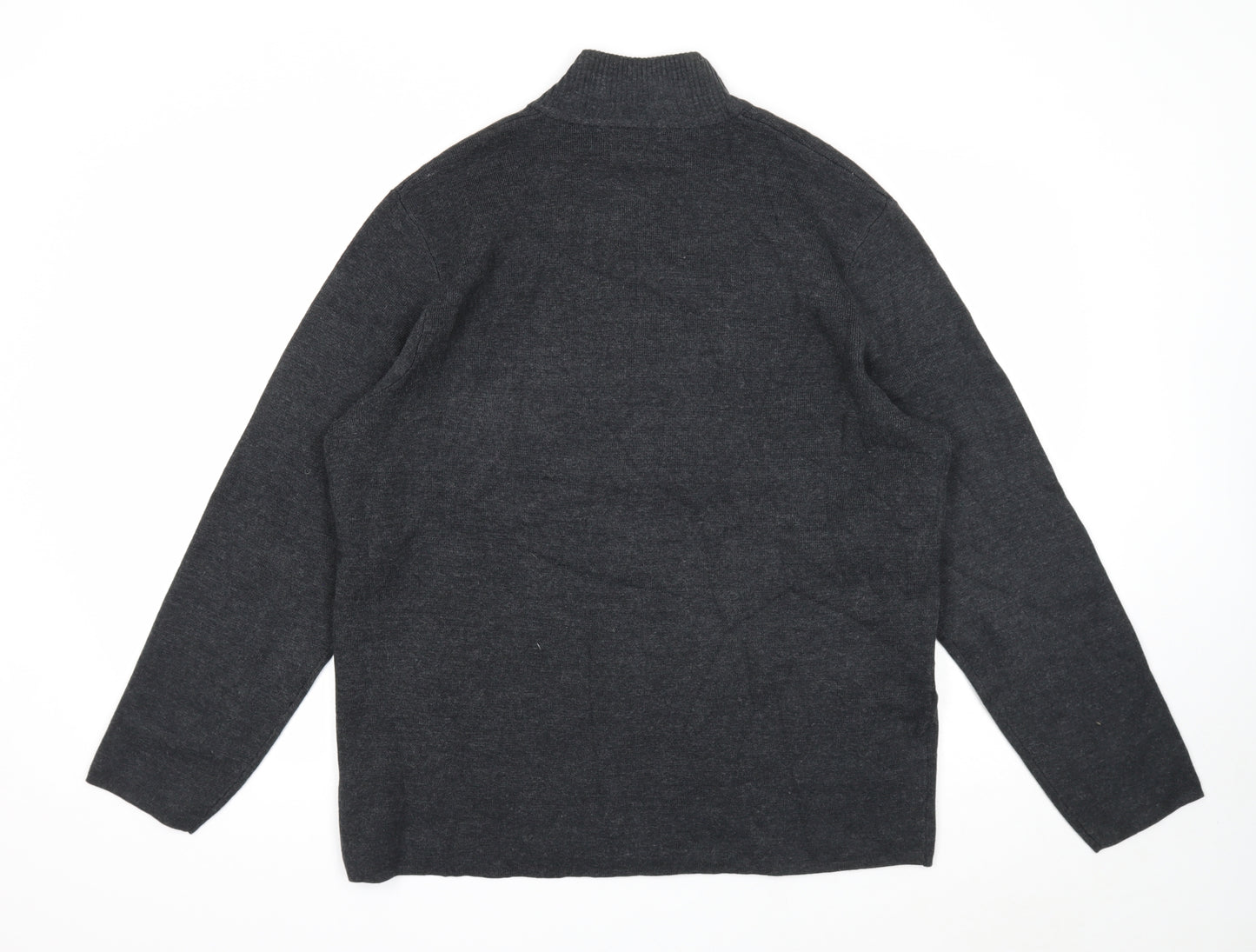 Marks and Spencer Mens Grey Polyester Full Zip Sweatshirt Size XL