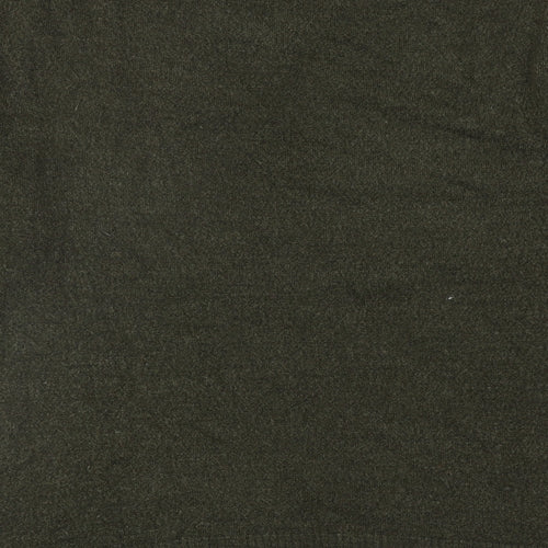 David Jones Mens Green V-Neck Acrylic Pullover Jumper Size M