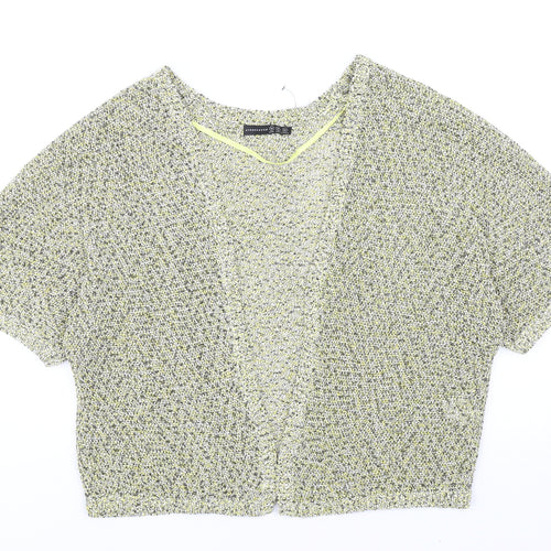 Atmopshere Womens Yellow V-Neck Cotton Shrug Jumper Size M