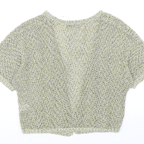 Atmopshere Womens Yellow V-Neck Cotton Shrug Jumper Size M