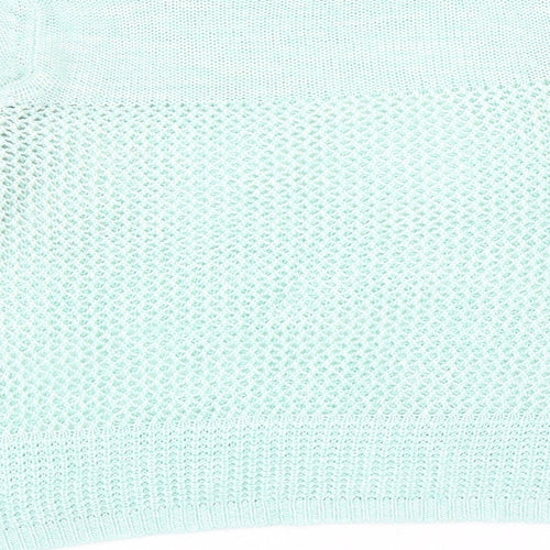 South Womens Green Roll Neck Acrylic Pullover Jumper Size 16