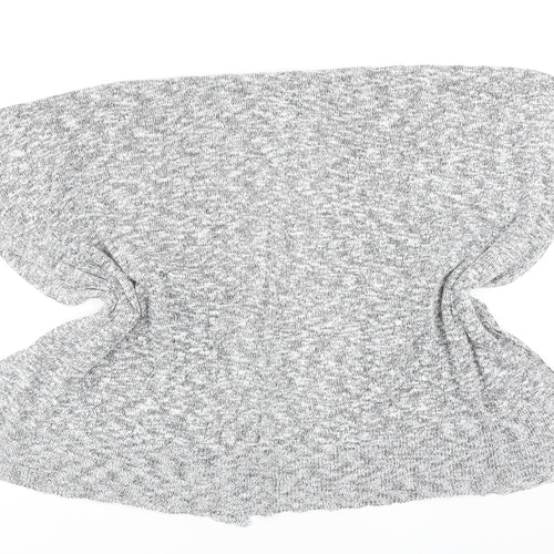 Marks and Spencer Womens Grey V-Neck Viscose Shrug Jumper One Size