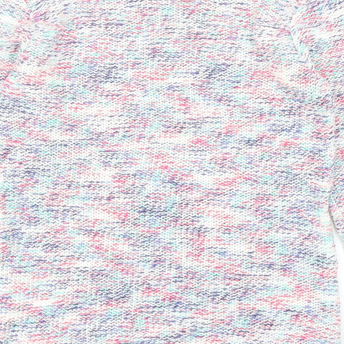 Per Una Womens Multicoloured Round Neck Acrylic Pullover Jumper Size 8