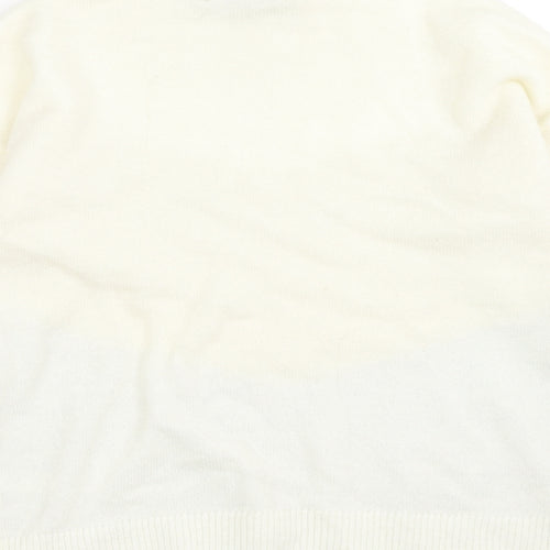 Oasis Womens Multicoloured Mock Neck Acrylic Pullover Jumper Size XS - Colourblock