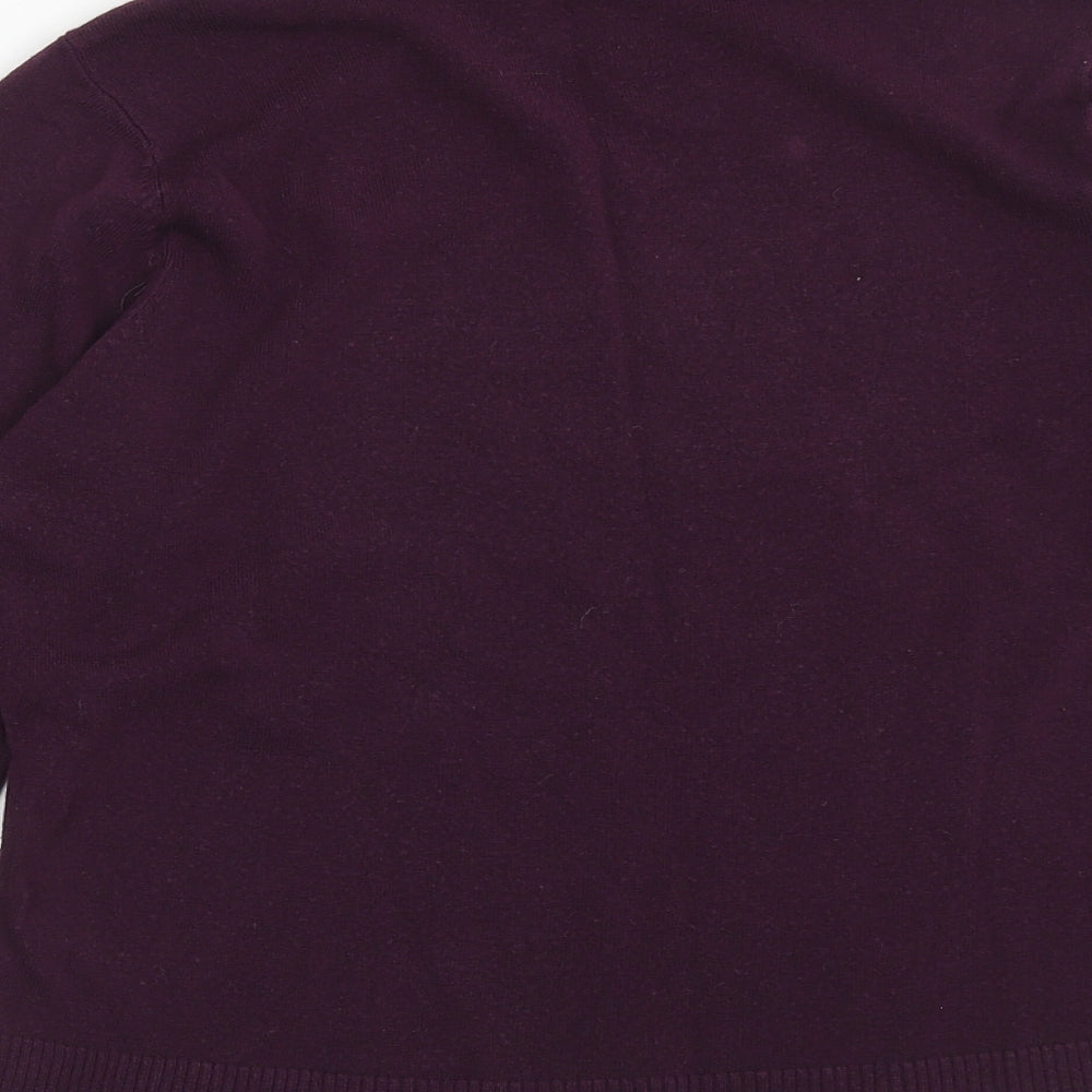 BHS Womens Purple Roll Neck Acrylic Pullover Jumper Size 14