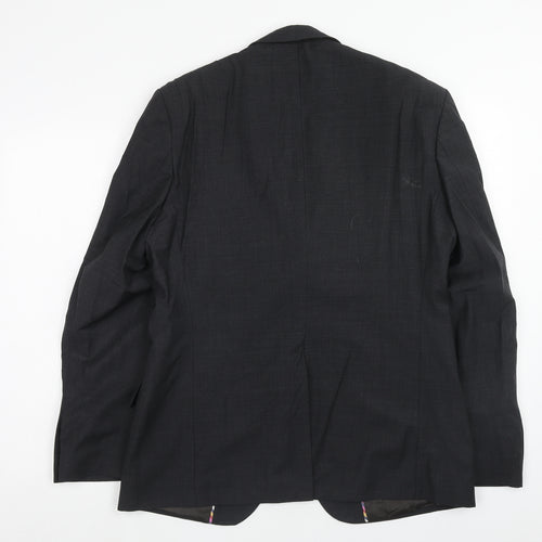 Marks and Spencer Mens Grey Wool Jacket Blazer Size 40