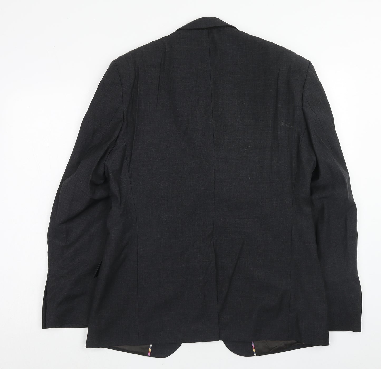 Marks and Spencer Mens Grey Wool Jacket Blazer Size 40