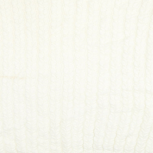 SheIn Womens White V-Neck Acrylic Shrug Jumper Size S